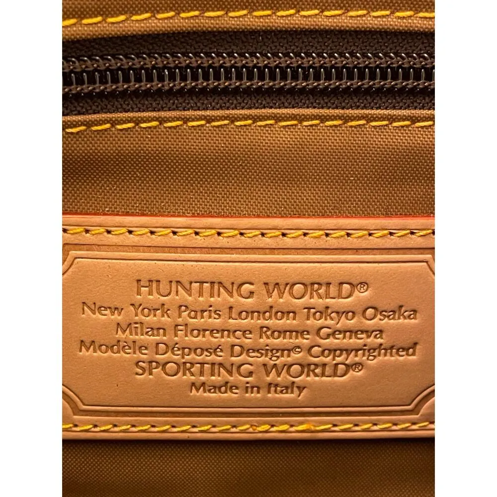 Hunting World Hunter Green Satchel Bagette RARE Bag - Image 7