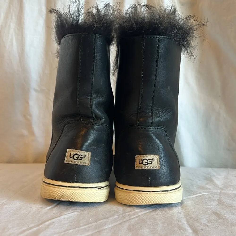UGG Croft Toscana Fur Lined Leather High Top Lace Up Sneaker Winter Boot - Image 6