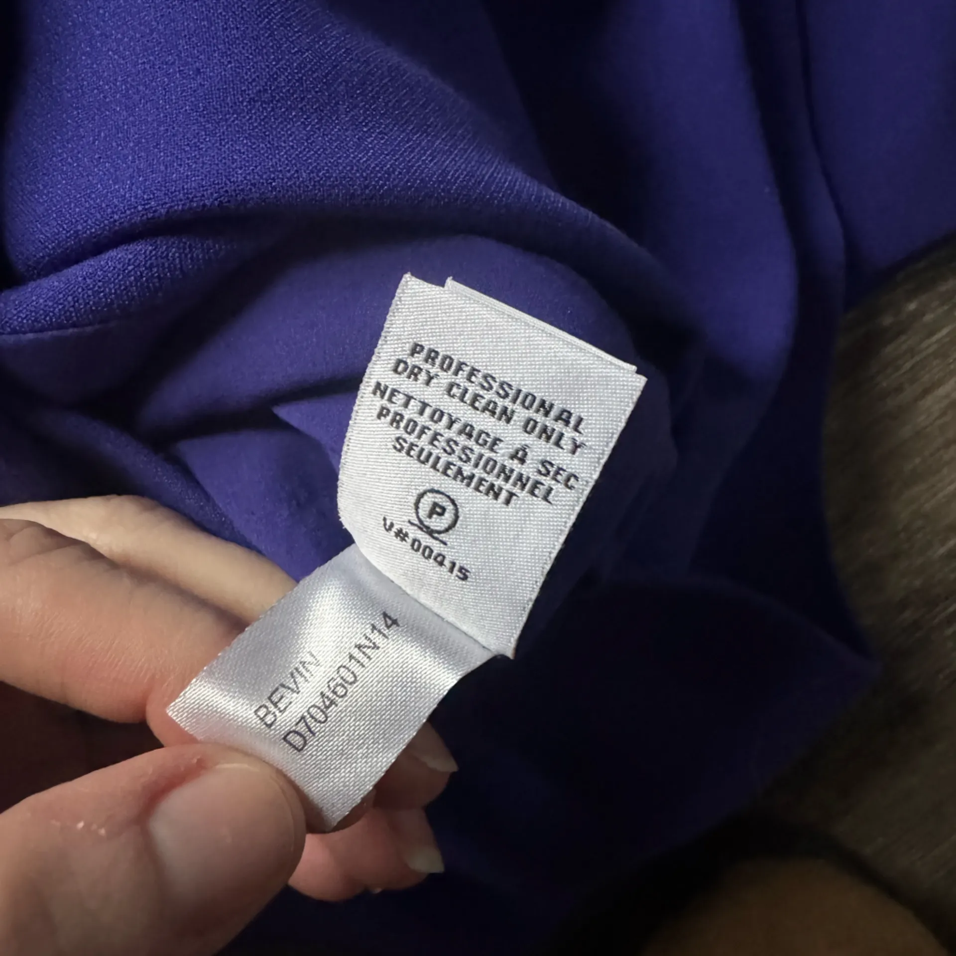 Diane Von Furstenburg Bevin Blue Mini Dress L - Image 3