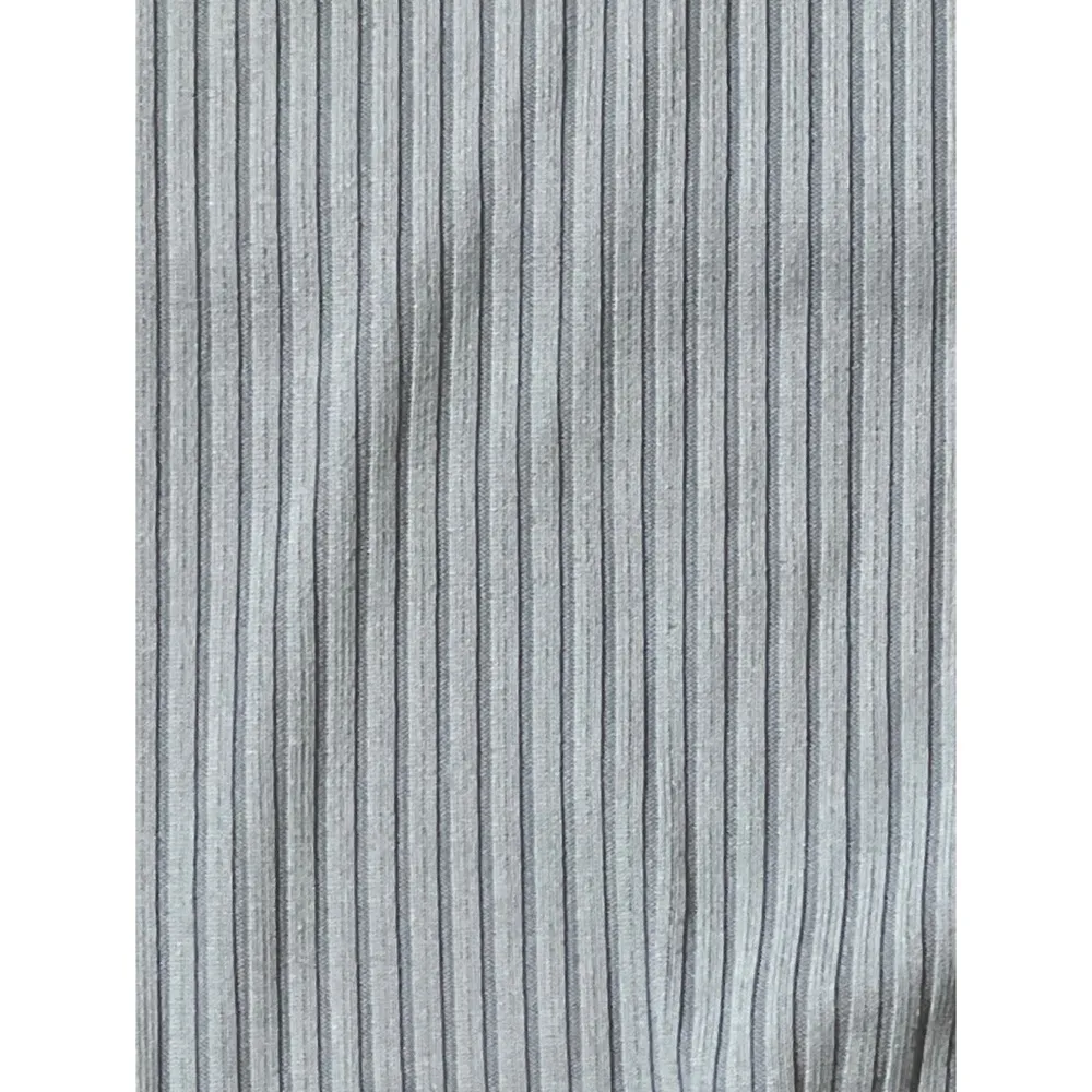 Brooklyn Karma Powder Blue Ribbed Tie Crop Top Sz L Women - Image 2