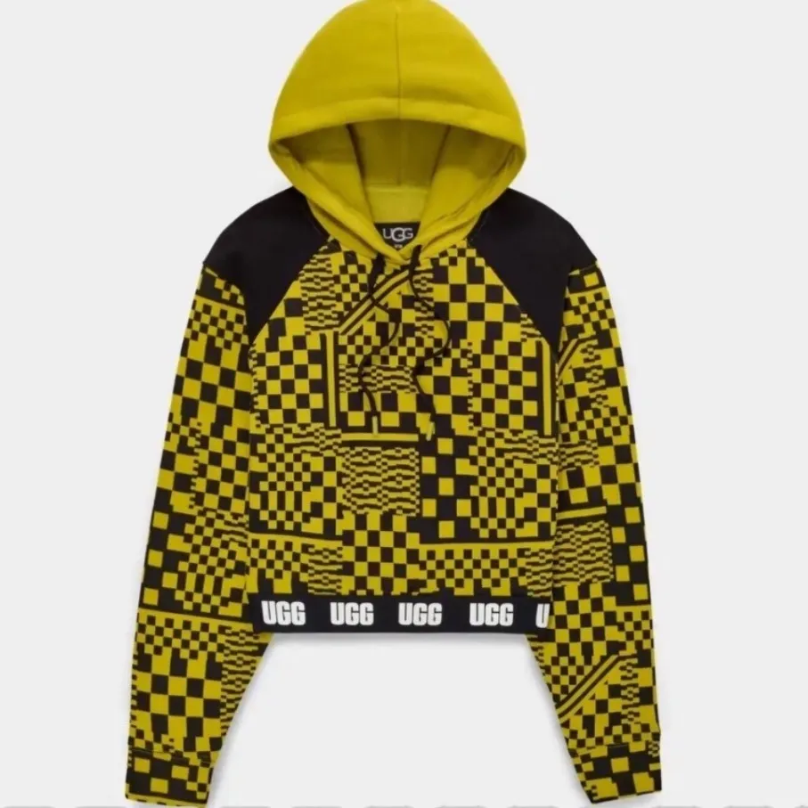 UGG | RTW Mallory Checkerboard Mallory Cropped Hoodie - Image 10