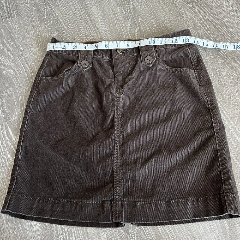 Old Navy Skirt Womens Size 0 Petite Corduroy Mini Brown - Image 5