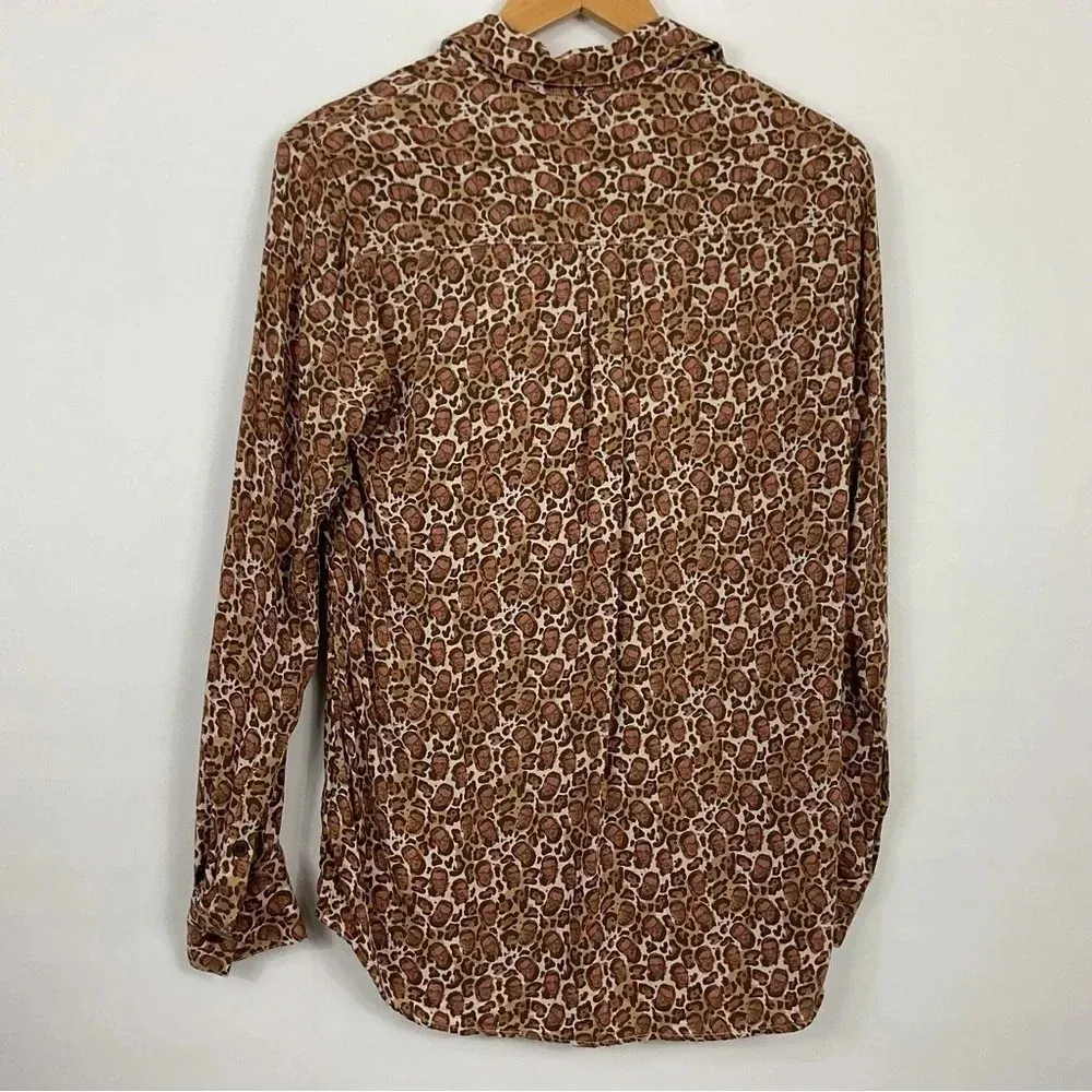 Betabrand RBG Ruth‎ Bader Ginsburg Leopard Print Shirt Size Small - Image 3