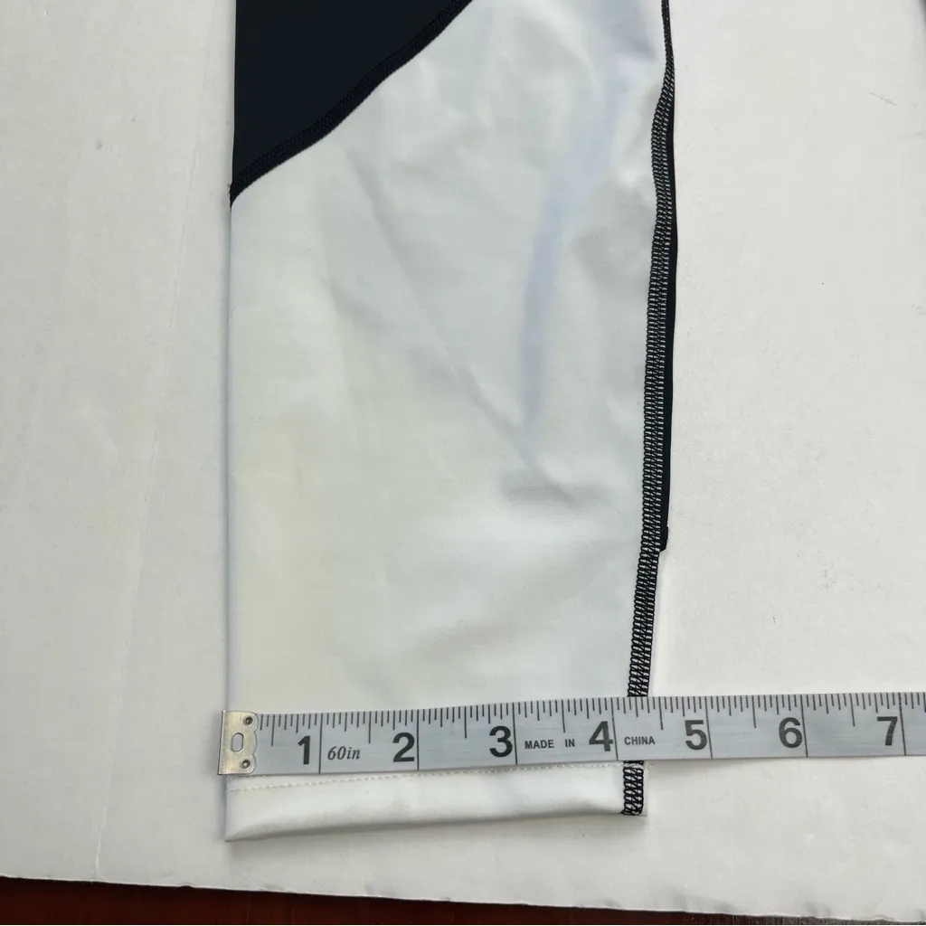 P.E Nation Half Volley Colorblock Legging Women‎ Large Black Athletic Gym *FLAW - Image 11