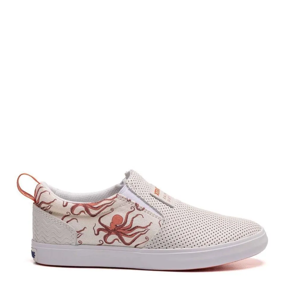 XTRATUF Salmon Sisters octopus sneakers B35 White Size 9.5 - Image 2