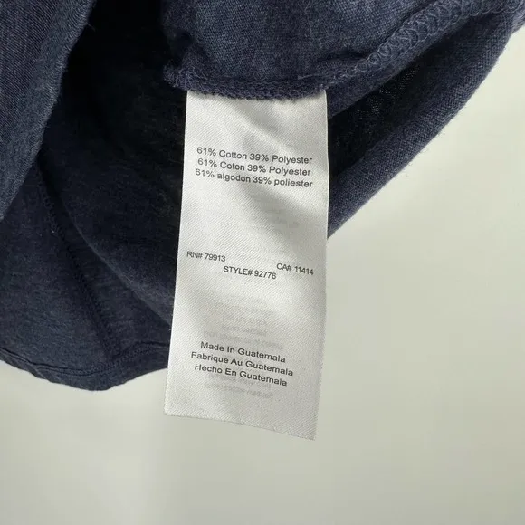 Motherhood Maternity size Small heathered navy blue 3/4 sleeve‎ t-shirt - Image 5