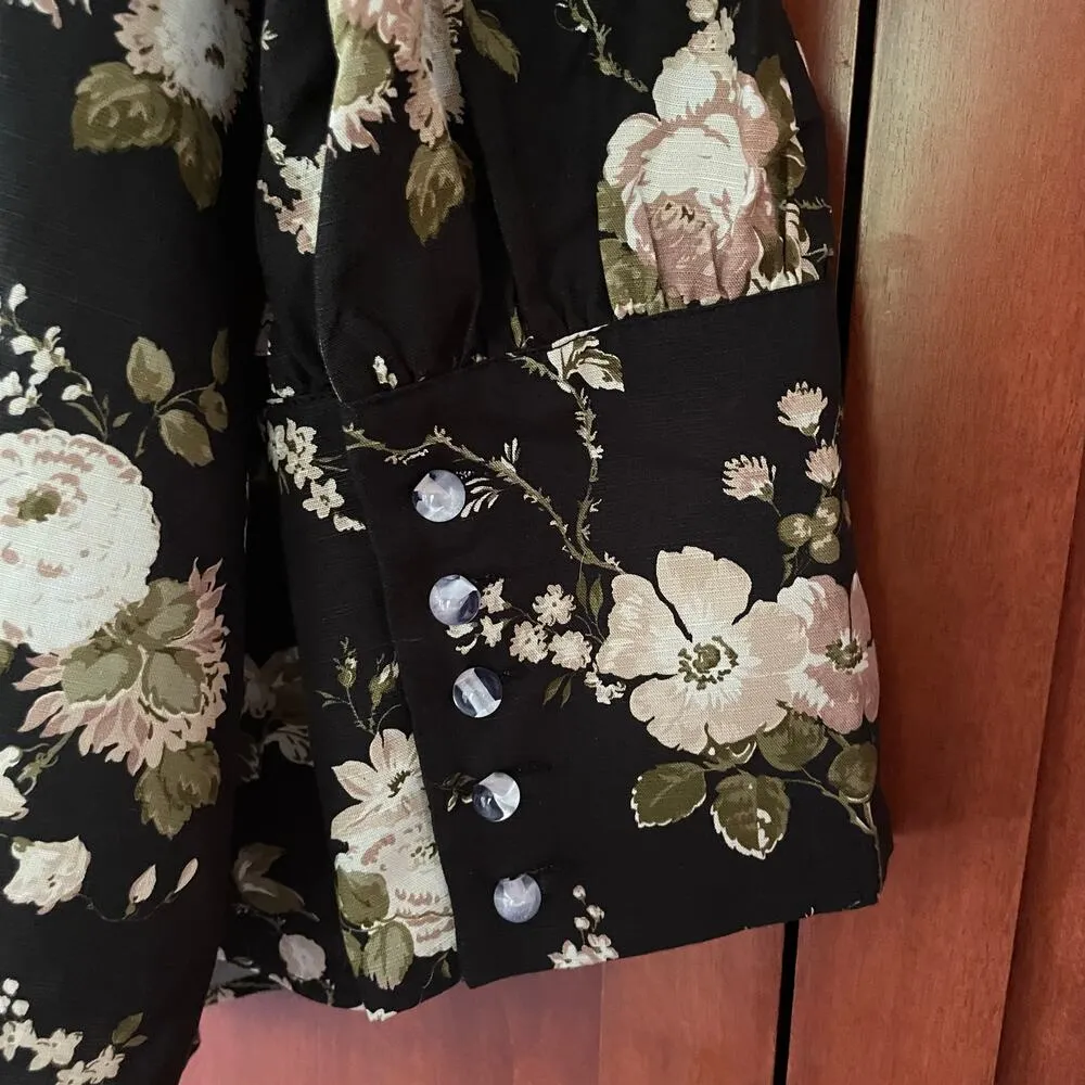 Tuckernuck Corrigan Blouse Midnight Garden Floral Size XXXL NEW - Image 7