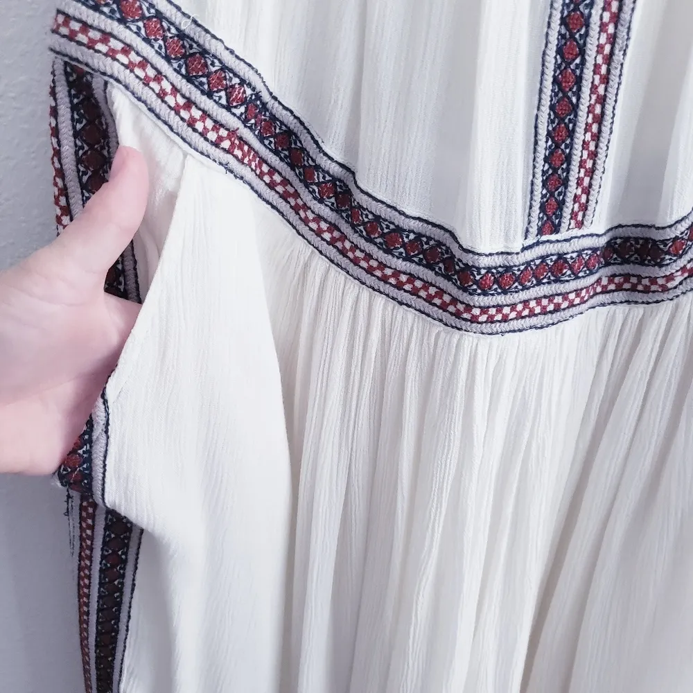 Free People Halter Aztec Bohemian Romper - Image 4