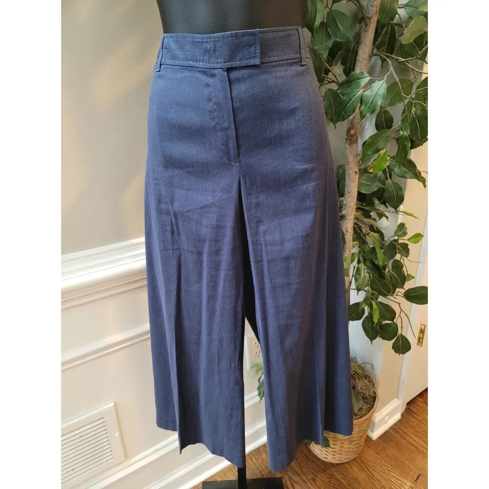 Tahari 2 Piece Suit Women's Size Large Blue Solid Casual Long Sleeve Wide Leg - Image 15