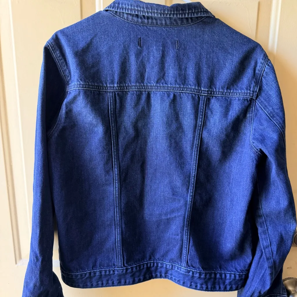 Express Women's Dark Blue Jean Jacket - Image 2