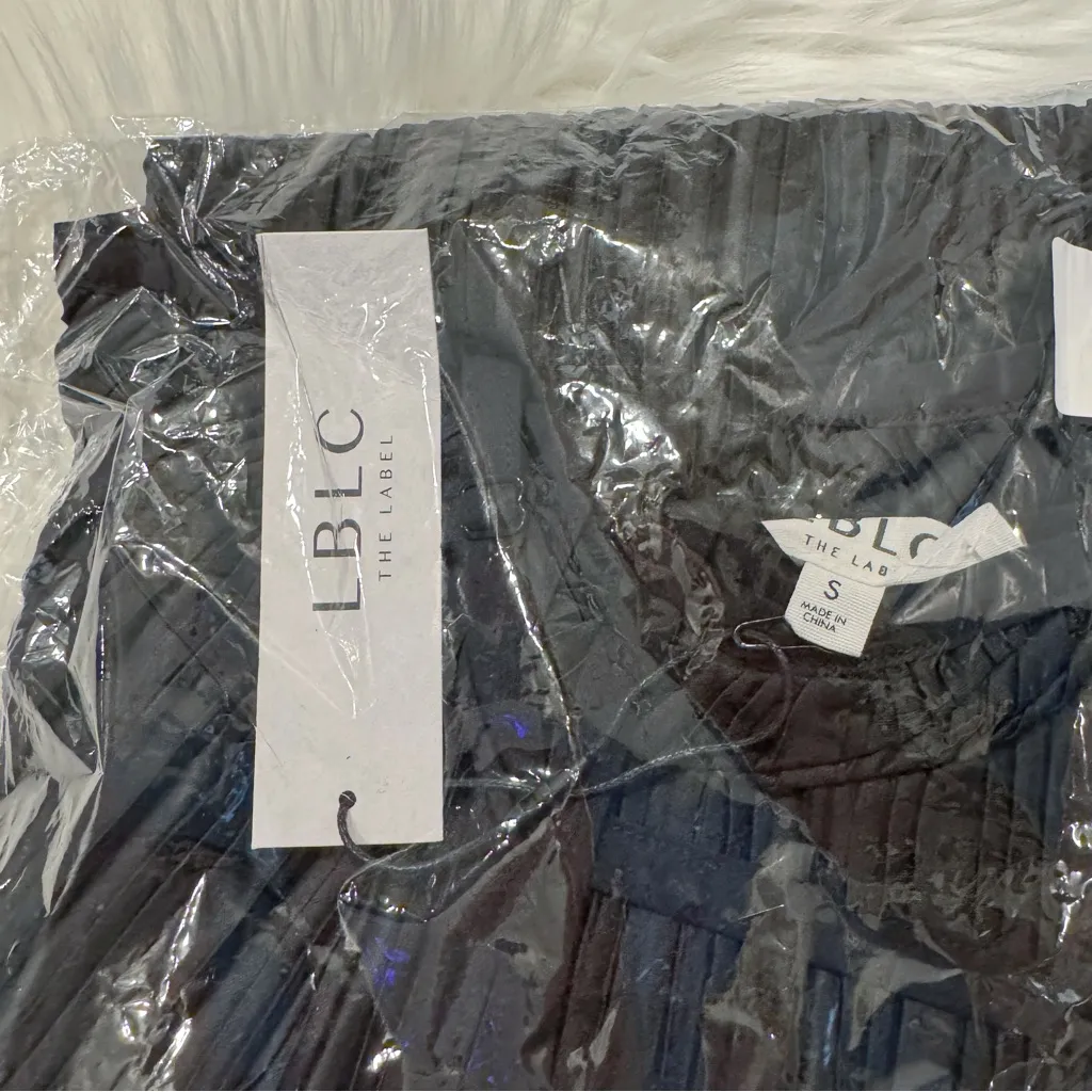 LBLC the Label Norma Pleated Mini Dress in Black Size Small REVOLVE - Image 6