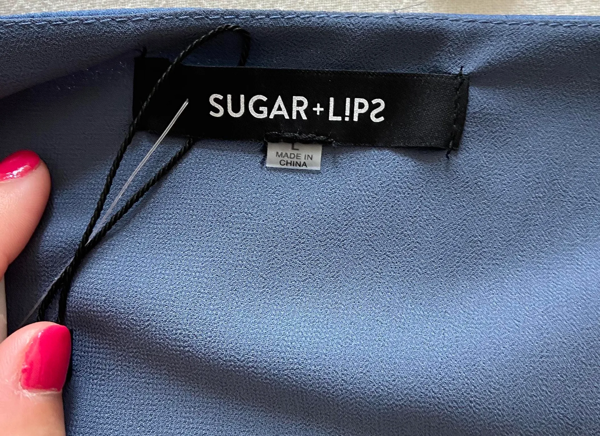 Sugar and L!ps Blue Wrap Up Top  - Image 8