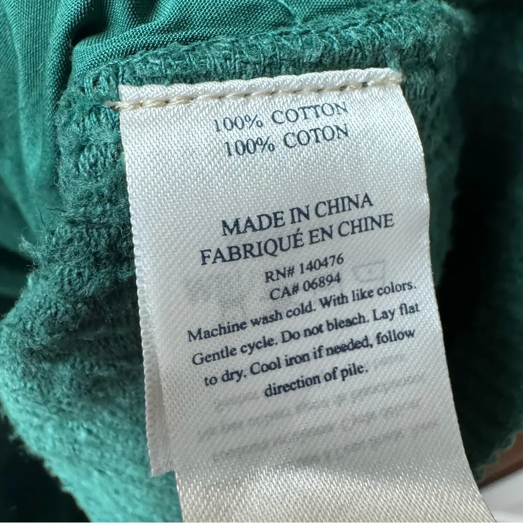 Faherty York Corduroy Ribbed Overall Dress Sleeveless Mini Spruce Green XS - Image 11