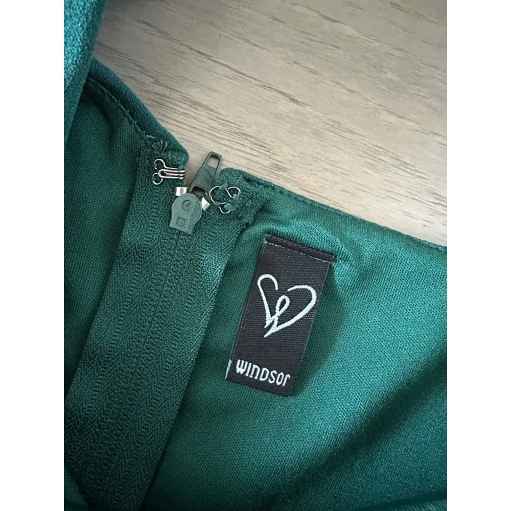 Windsor Teal Green One Shoulder Ruched Mini Dress XS - Image 5