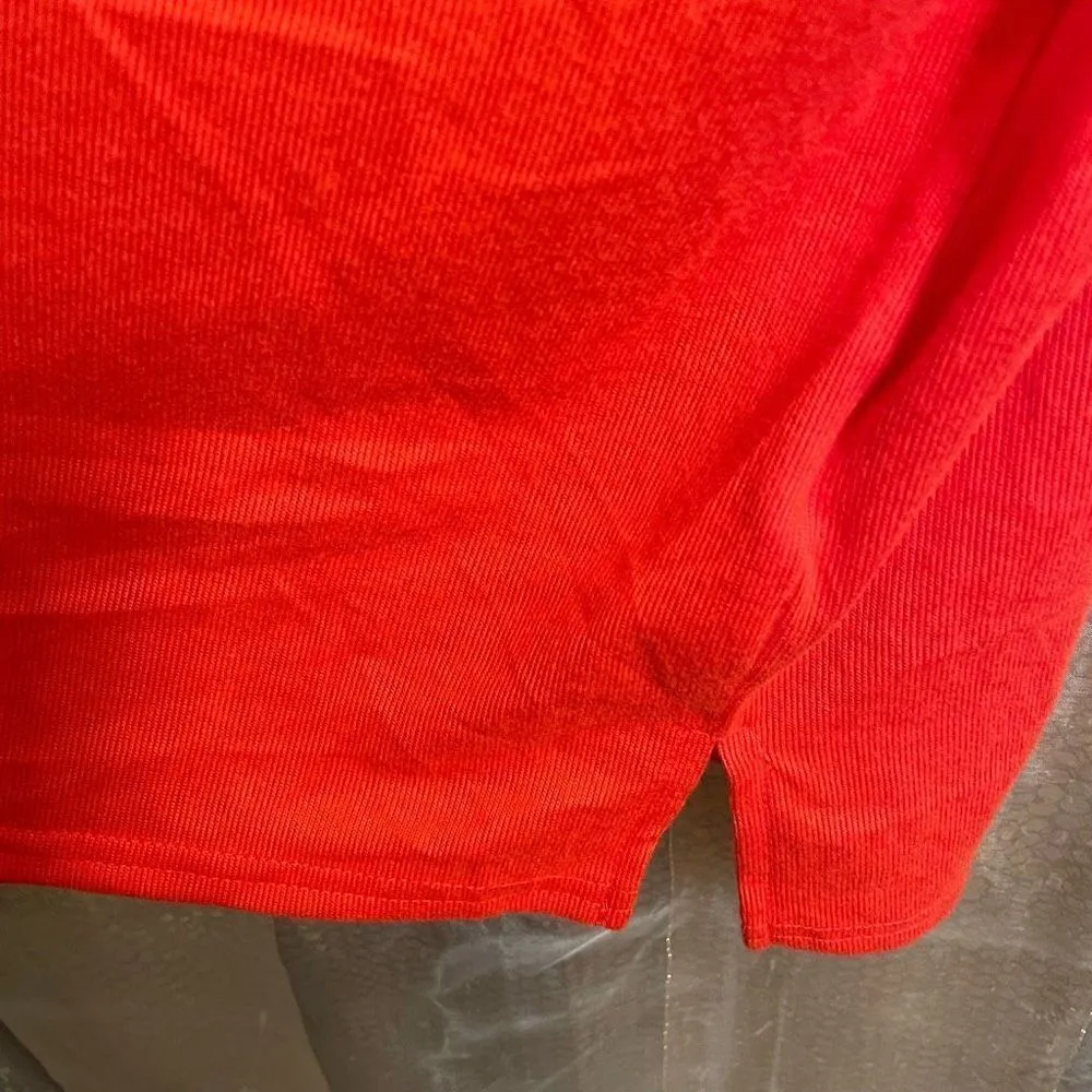 Jenni Intimates Long Sleeve Red Cozy Sleep Shirt Dress, XL NWT - Image 4