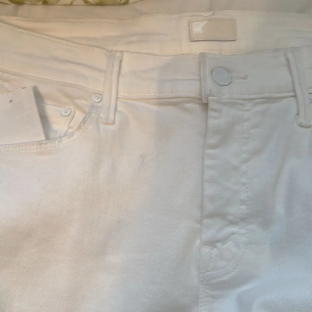 Mother The Down Low Weekend Skimp in Fairest Of Them All, Size 31 White - Image 15