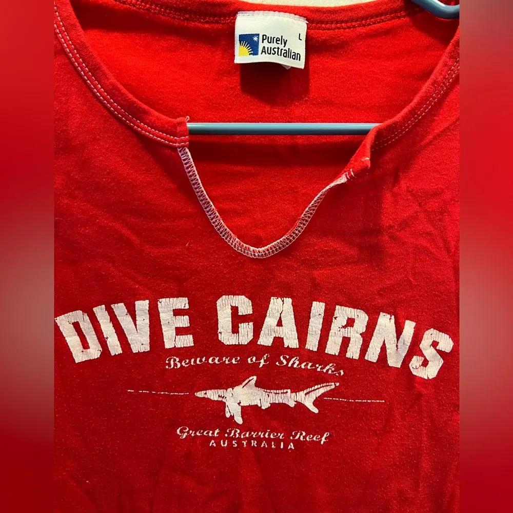 2000s red contrast stitch baby tank - Image 2