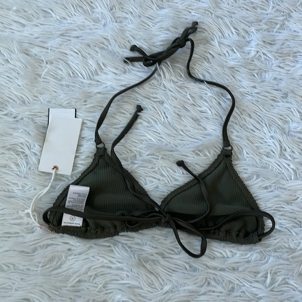 New GOOD AMERICAN Women’s Always Fit Tiny Ties Bikini Top Stormy001 size XXS - Image 7