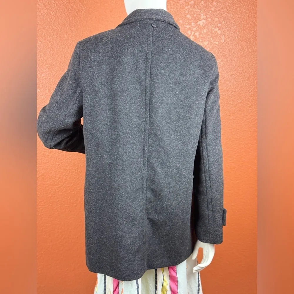 Lauren Ralph Lauren Vintage Jacket Black Button Up Wool Blend Coat Size Medium - Image 10