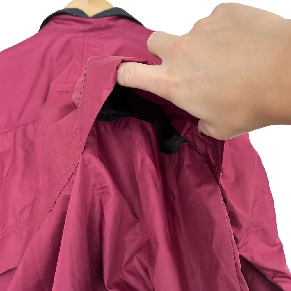 Vintage 90s Nike Maroon Full Zip Windbreaker Sz 6-8 - Image 5