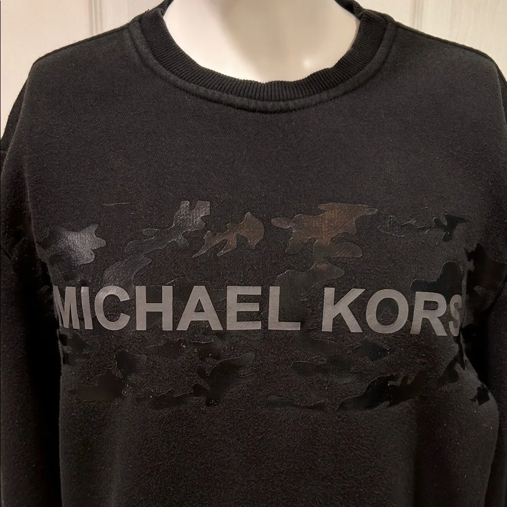 Michael Kors Men's Black Crewneck Sweater - Image 2