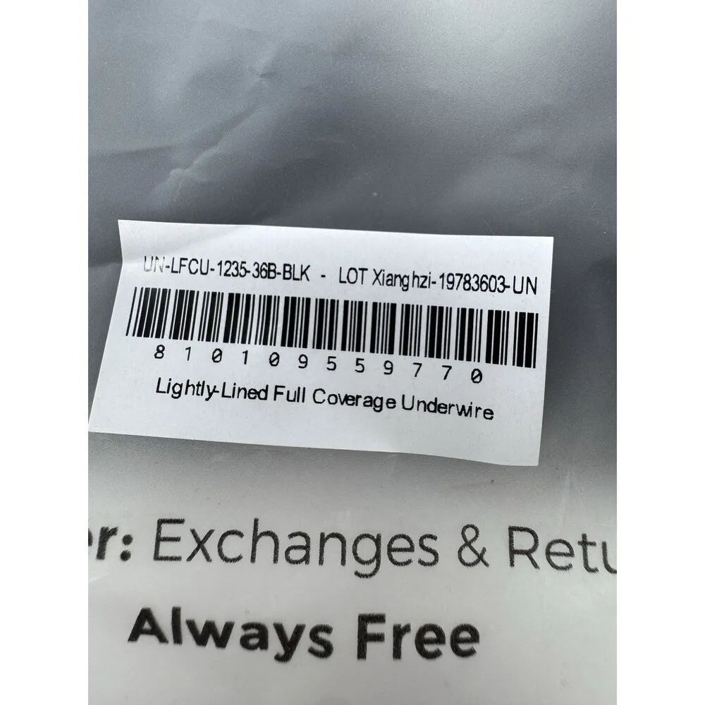 Underoutfit The Underwire Cradle Bra Black Size 36B NWT - Image 8