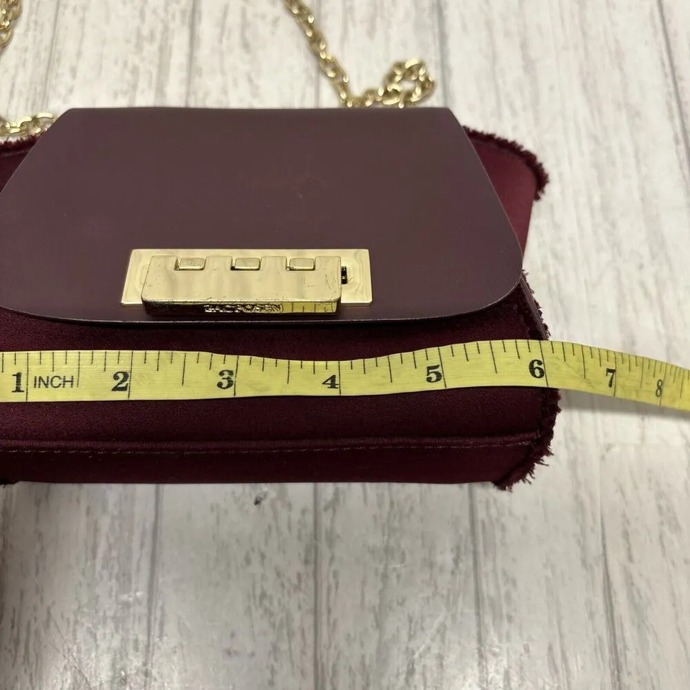 Womens Zac Posen Eartha Mini Crossbody Bag Burgundy EUC - Image 9