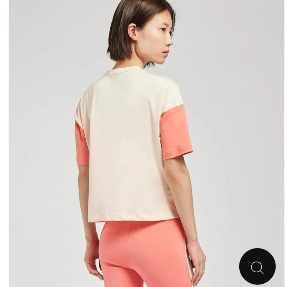 Puma T-Shirt Rebel NWT Cotton Colorblocked Cropped Logo Women’s Size Large - Image 2