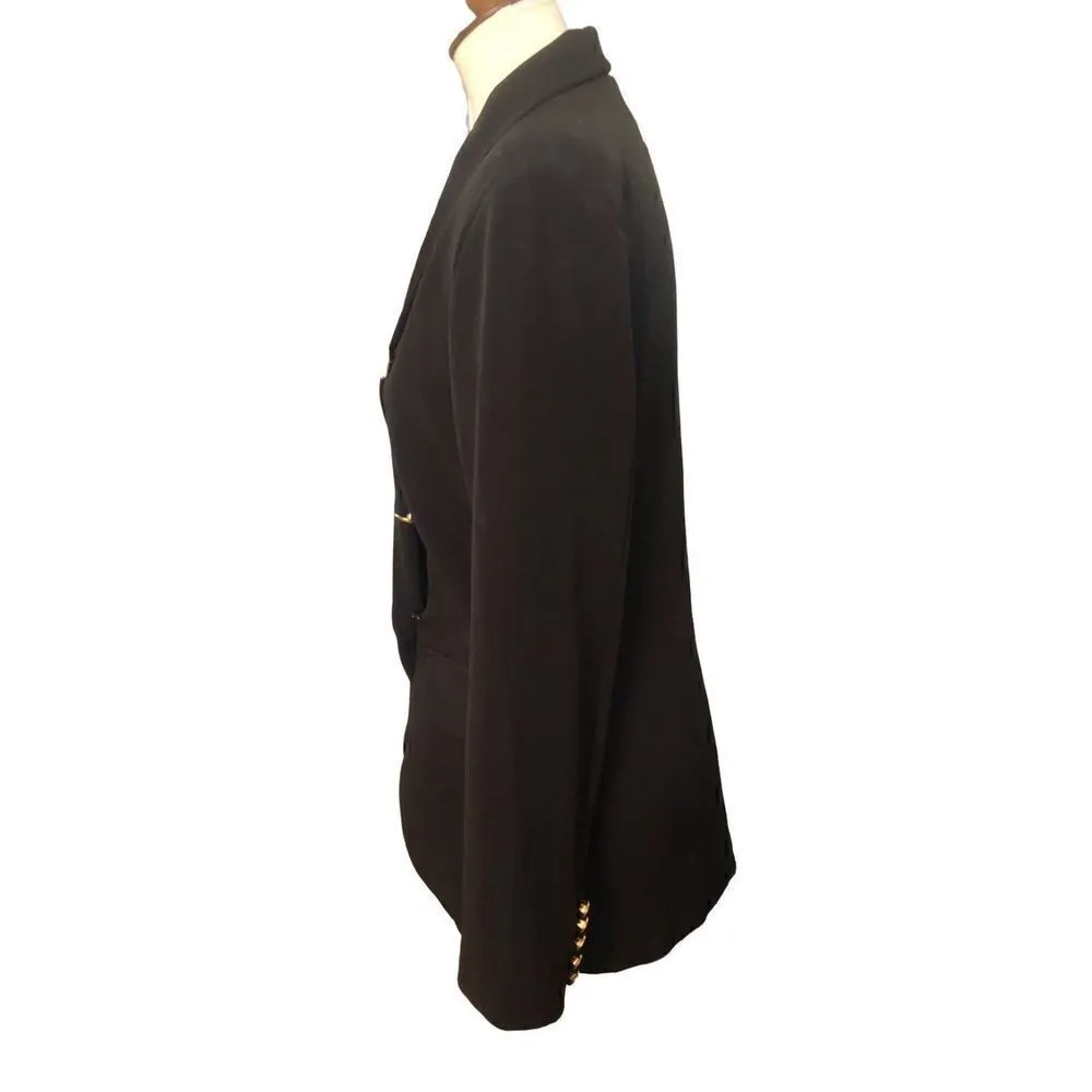 Inffinity Store black dressy blazer with gold accent buttons with infinity symbo Size undefined - Image 5