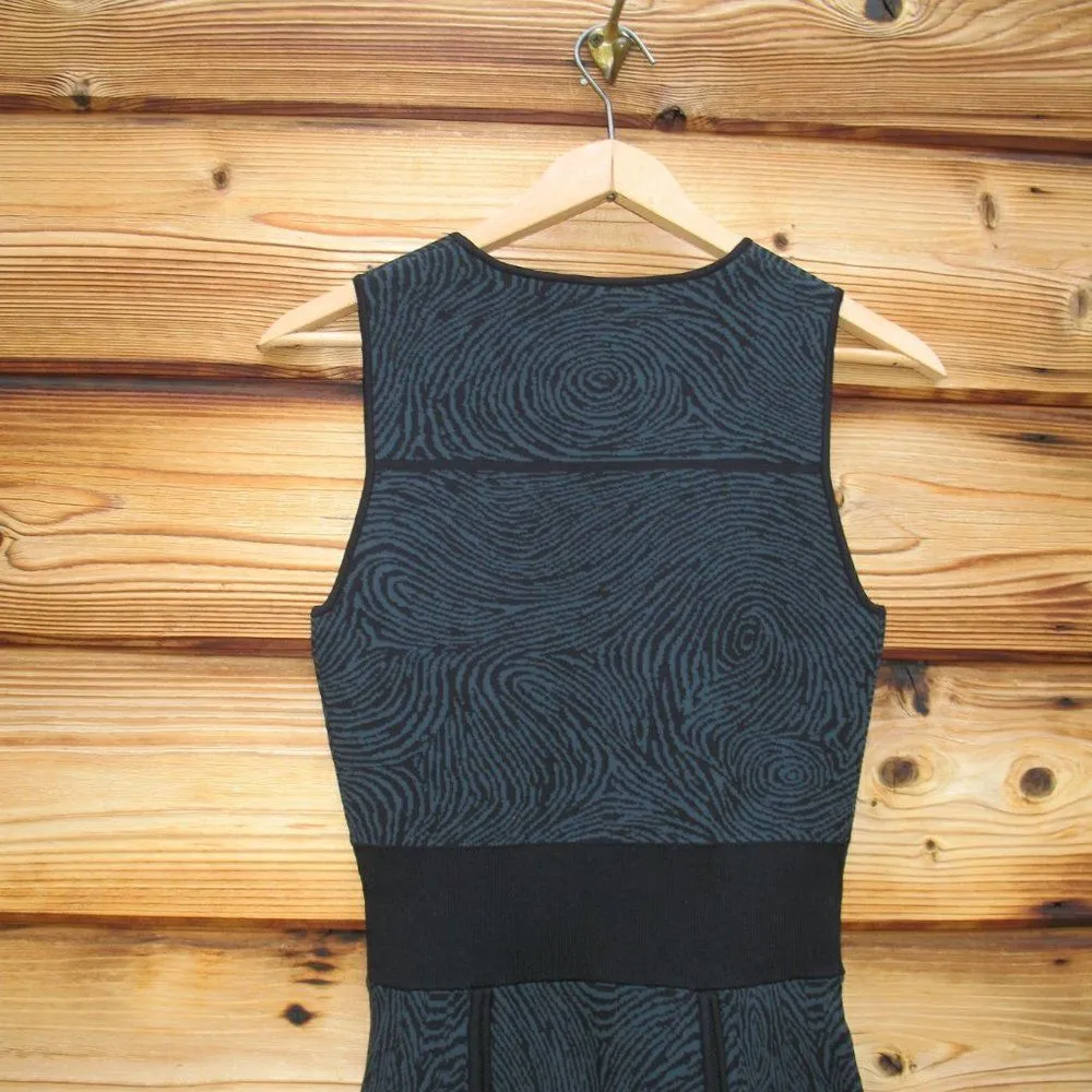 NWOT Opening Ceremony Green Black Knit Zip Dress - Image 9