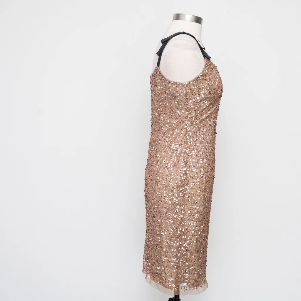 Adrianna Papell - Sequin Bow Straps  Dress - Image 14