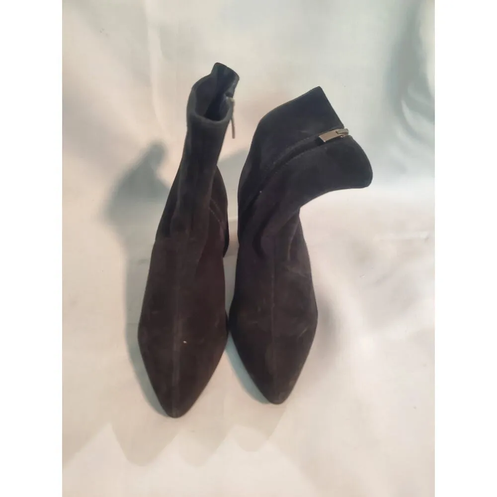 C La Canadienne Women Jeannie II Pointed Toe Suede boots size 7.5. S71 Black - Image 3