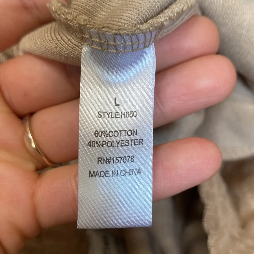 Reflex Tan Terry Cloth High Rise Shorts Size L Size L - Image 6