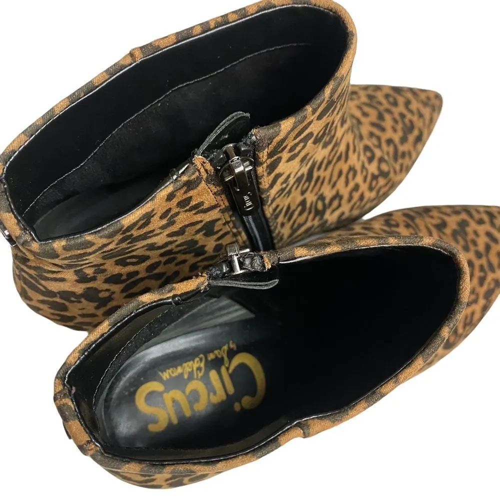 CIRCUS Sam Edelman KIRBY Animal Print Cheetah Leopard Print Sz 8.5 Ankle Booties - Image 8