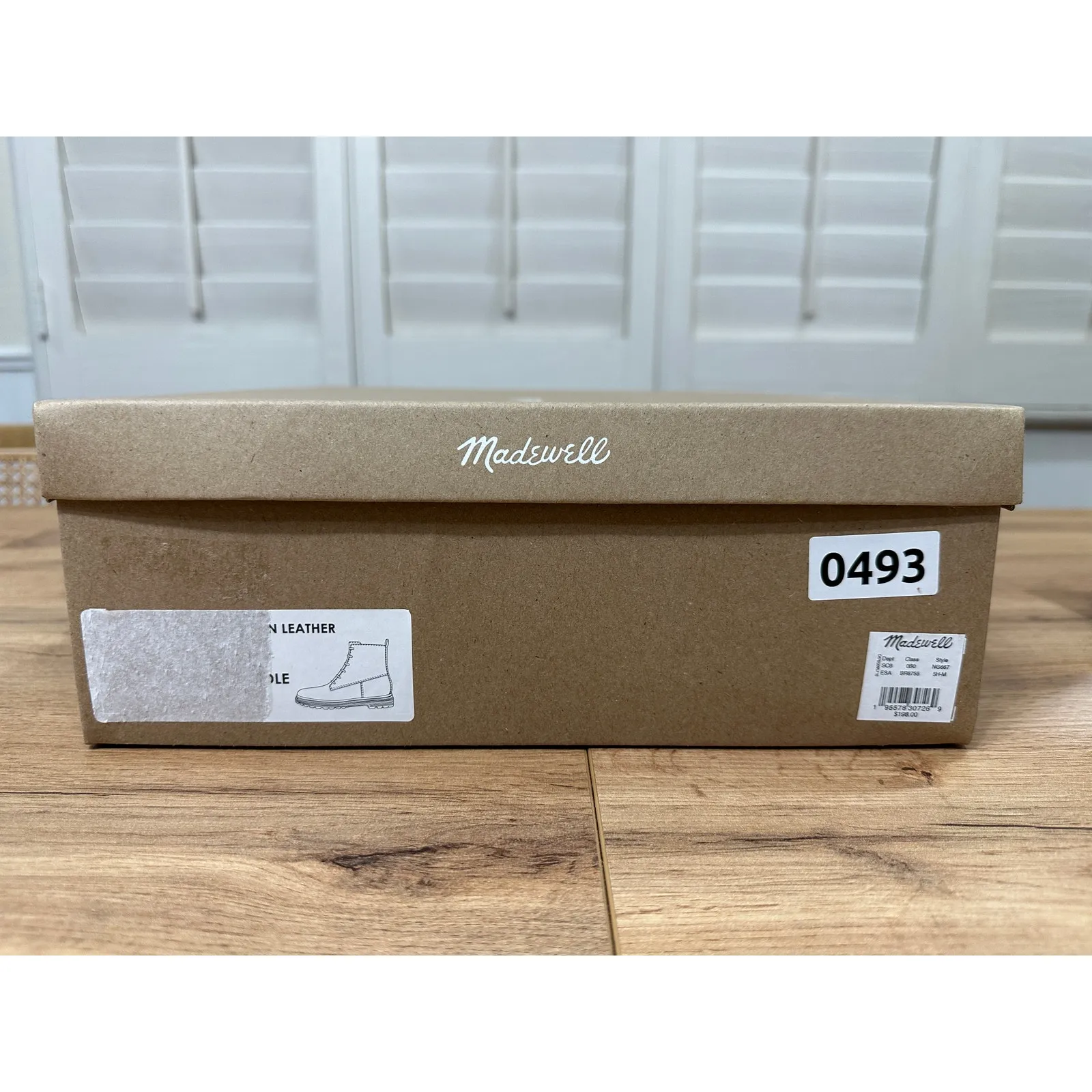 Madewell The Rayna Lace-Up Boot English Saddle Leather Size 5.5 NIB Combat Boot - Image 15