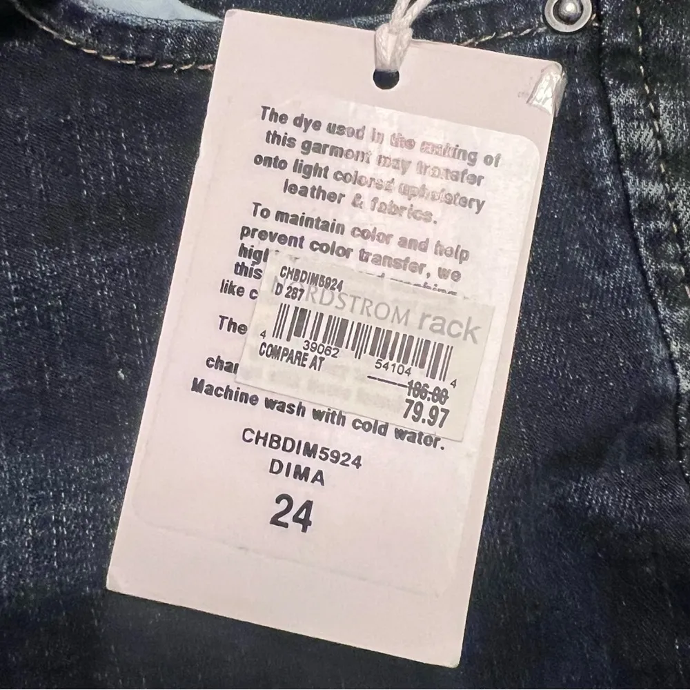 Joe's Flawless Dima Blondie Midrise Raw Hem Skinny Ankle Jeans Dark Indigo Sz 24 - Image 9