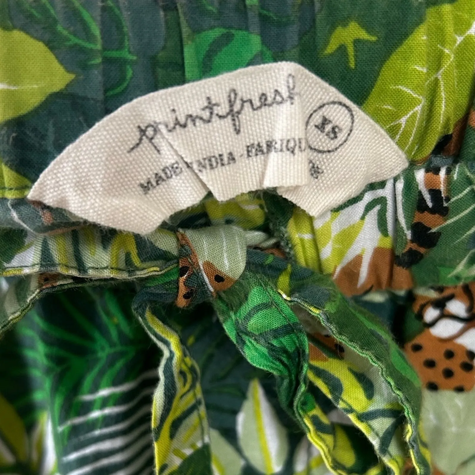 Printfresh Tropical Oasis Pajama Pants Jungle Print Size X - Image 4