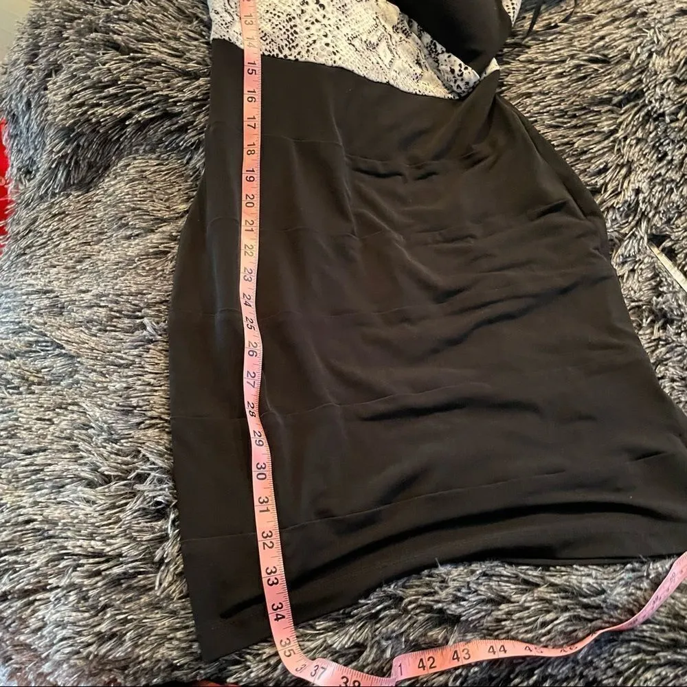 XOXO Black Bodycon snakeskin dress - Image 6