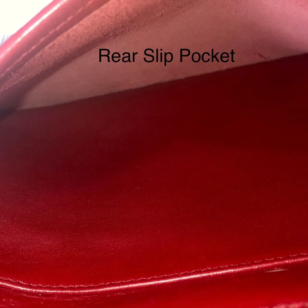 Vintage COACH WILLIS Red Glove Tanned Top Handle Crossbody Bag 9927 USA COA - Image 4