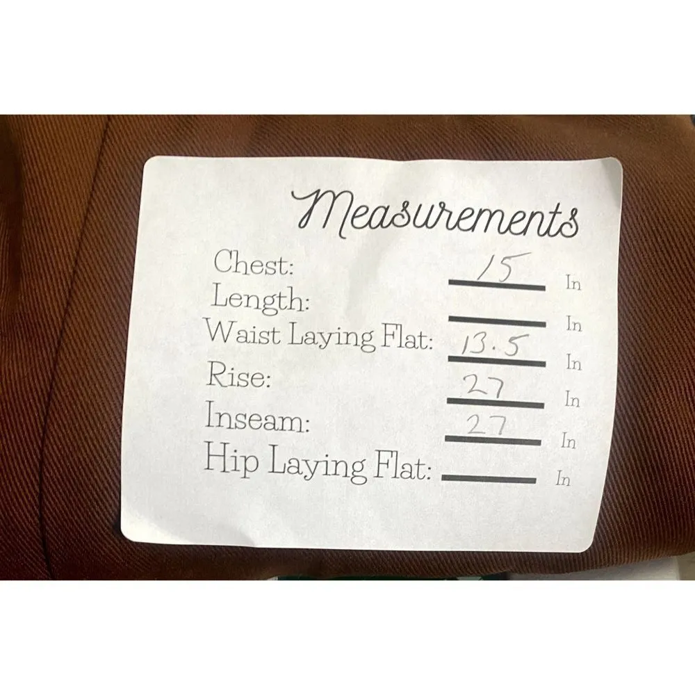 ZARA Sleeveless Jumpsuit Turned Up Hem Side Zipup Square Neck Buttons XS Brown - Image 11