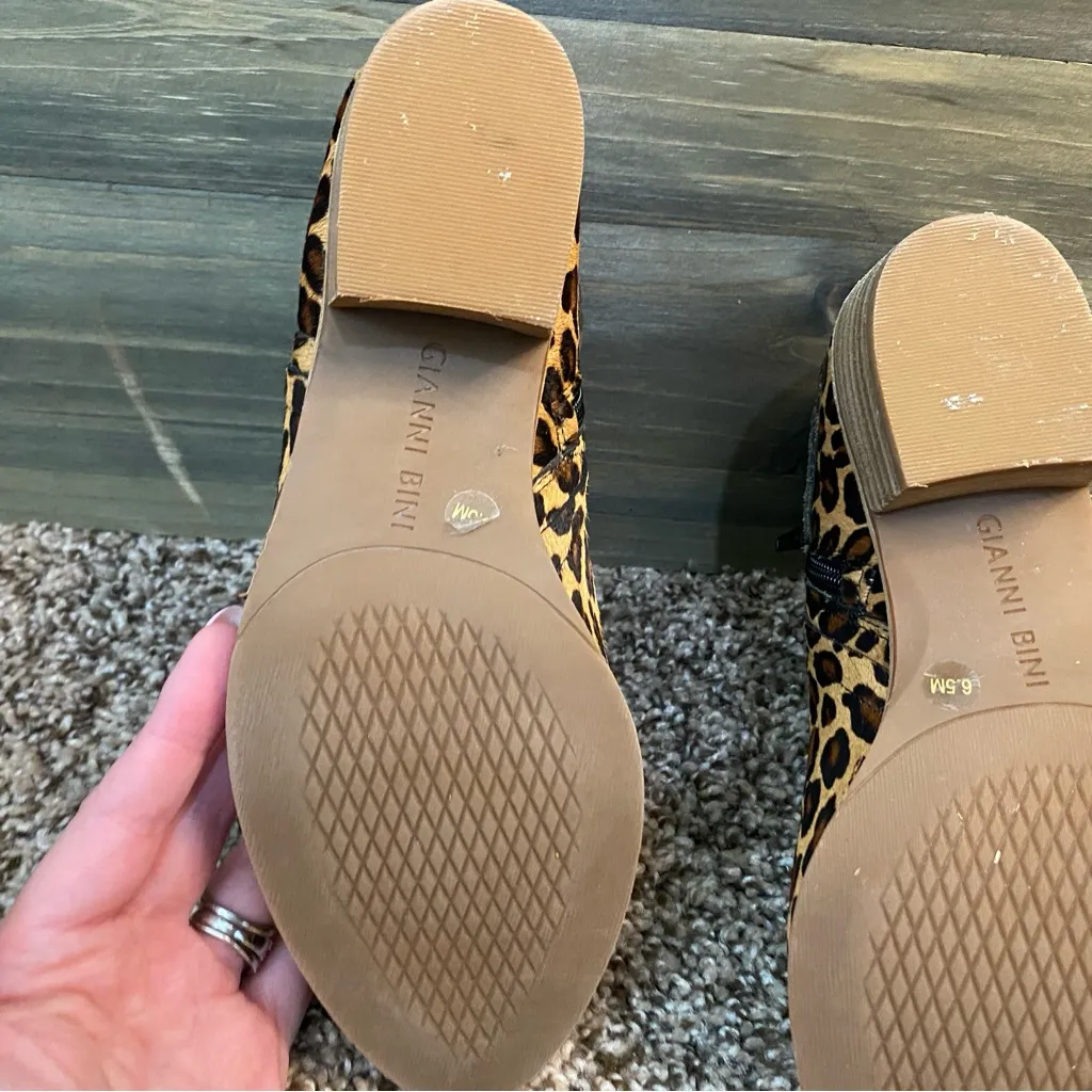 Gianni‎ Bini Leopard Print Ankle Boots - Image 8