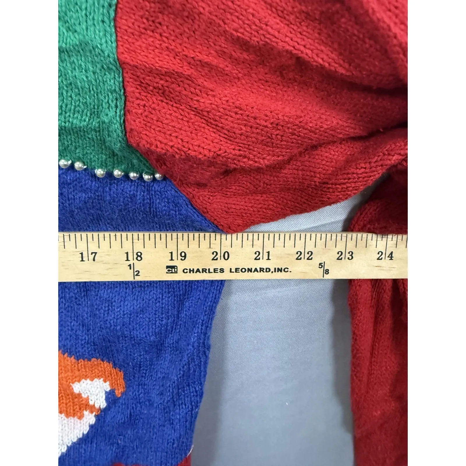 Vintage Alison Craig Sweater Womens Medium Christmas Santa Snowman Tree Ugly 90s Red - Image 6