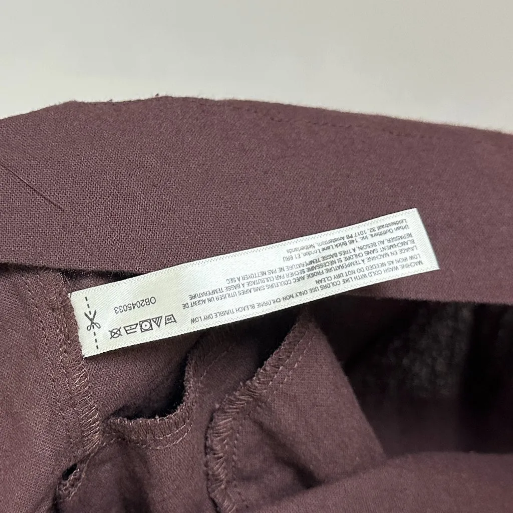 FREE PEOPLE Onda Long Sleeve Stretch Cotton Minidress in Brown Size Medium - Image 6