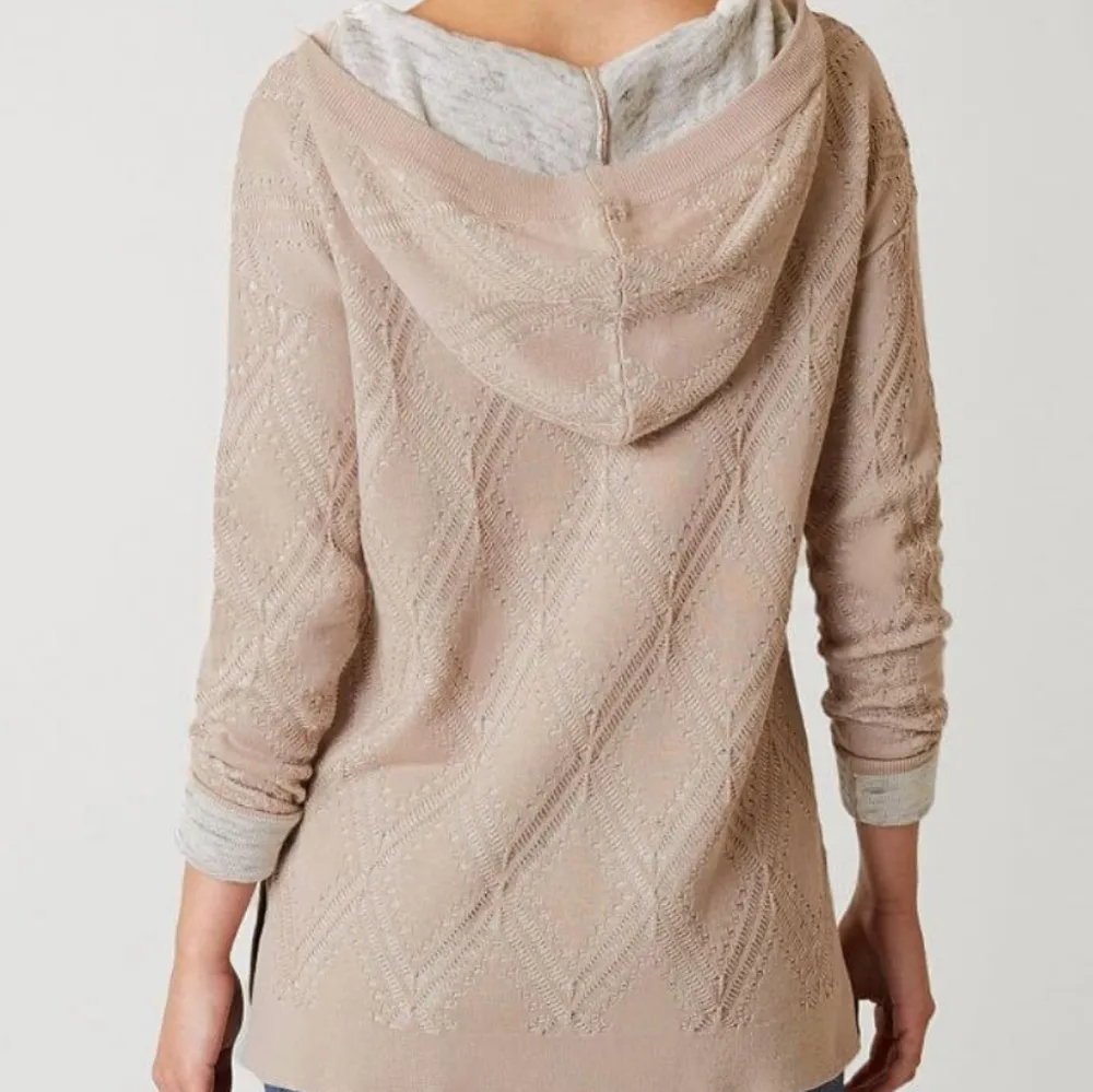 Bke open weave hooded sweater size xs - Image 2