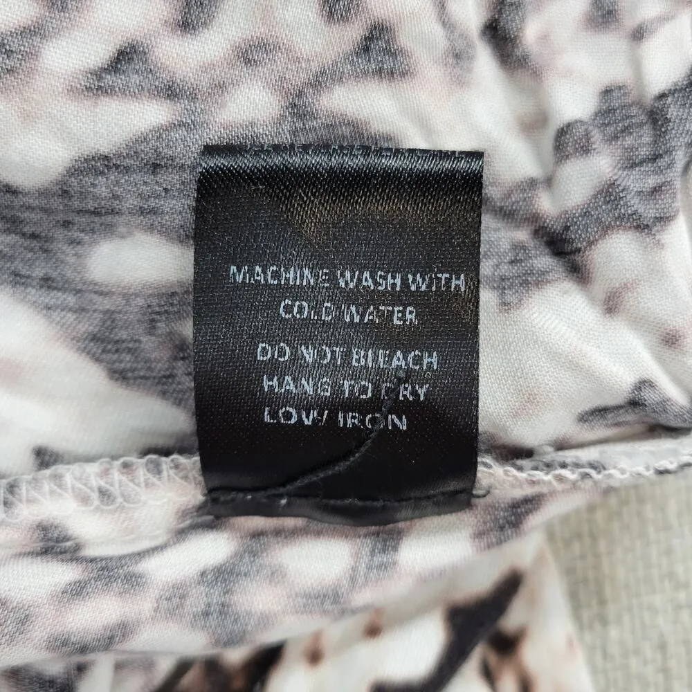 Olivaceous Womens Jumpsuit Size S White Brown Snake Print Halter Tassel Backless - Image 13