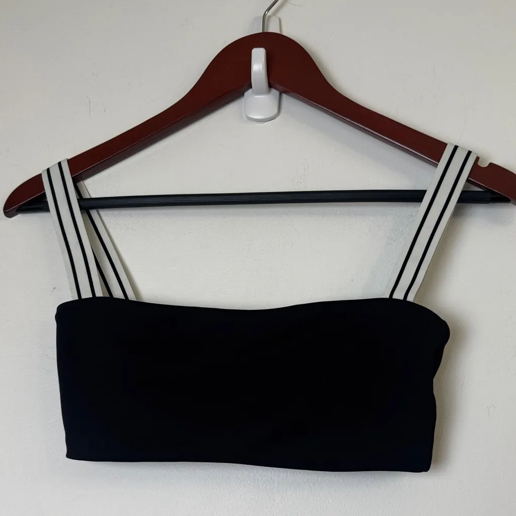 Same black ,white swim top sz XS - Image 2