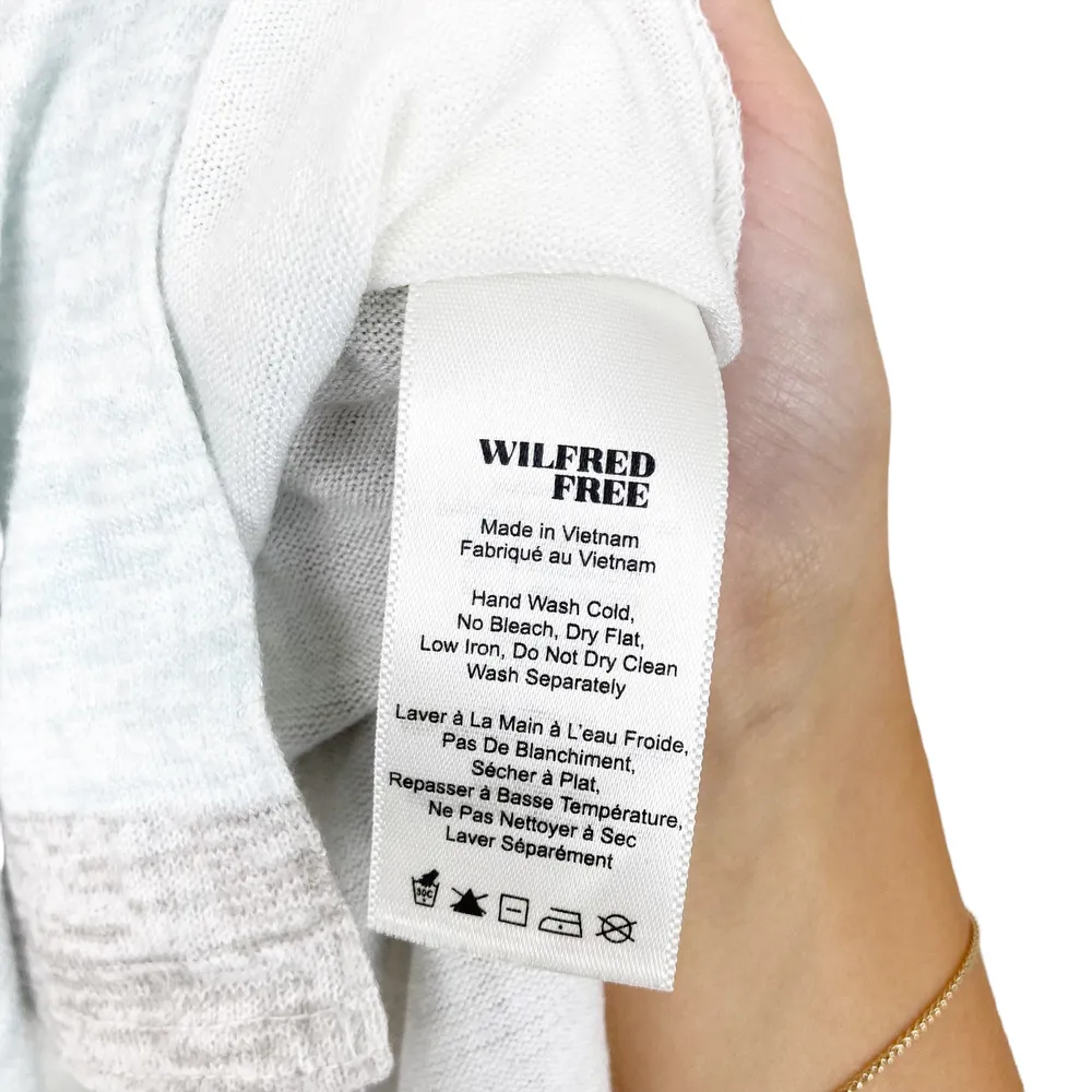 Wilfred Free Gray White Printed Tank Top Sz M - Image 4