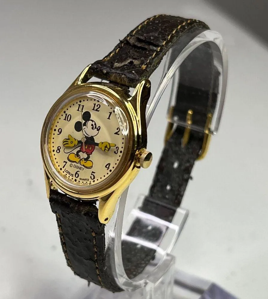 Vintage Lorus Disney Mickey Mouse Quartz Watch With Gold - Image 5