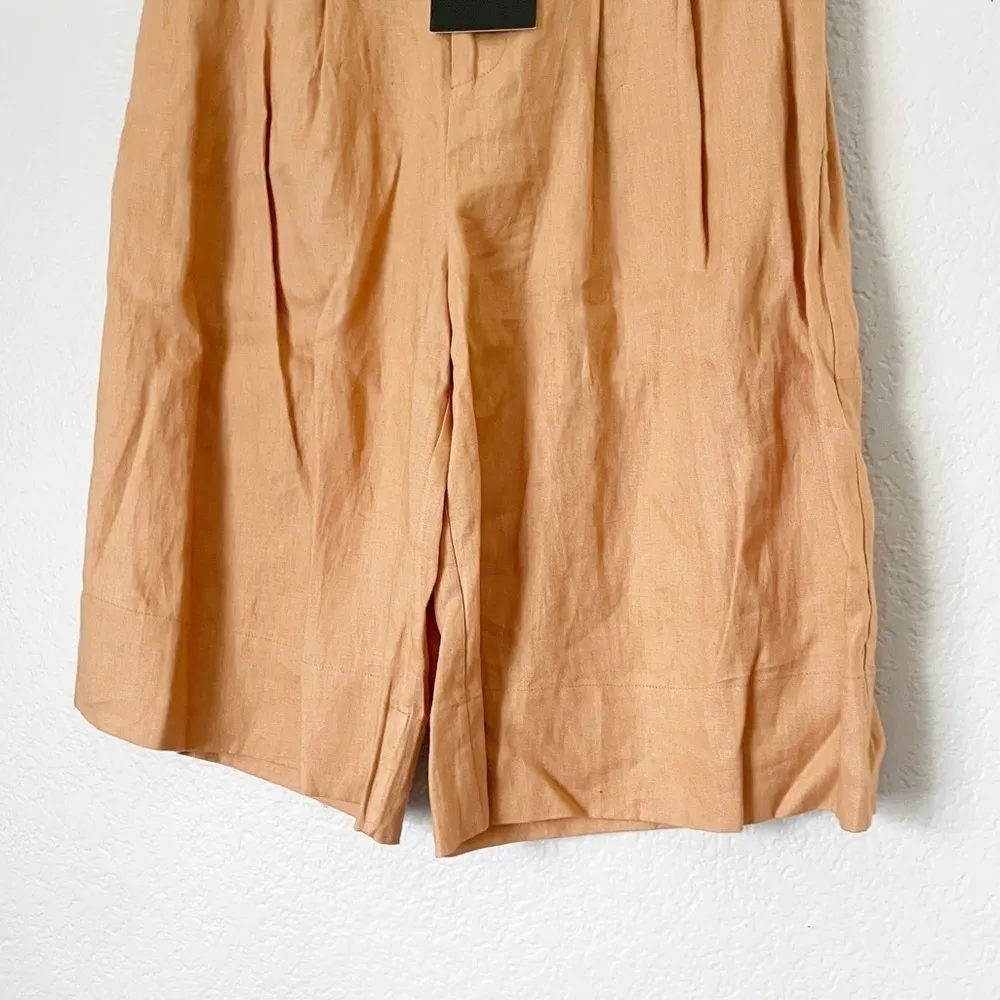 NWT NICHOLAS Delfina Short Linen In Twig Size 4 - Image 4