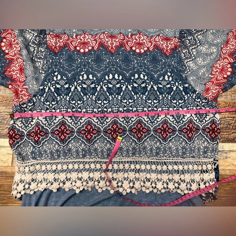 Multiples Bohemian Shortsleeved Multicolored Top - Image 6